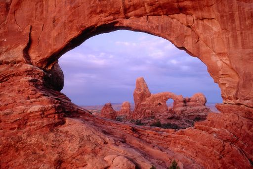 A beautiful shot of the False Kiva in Utah Canyonlands National Park in the USA