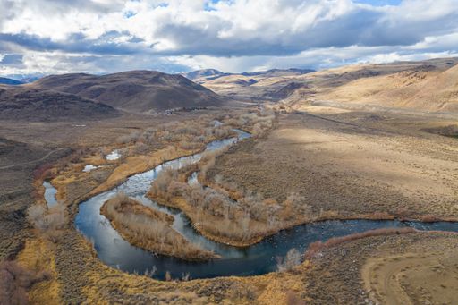 The Truckee River meanders through Storey County near the city of Reno in Northern Nevada.