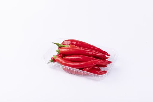 Fresh chili peppers isolated on a white background