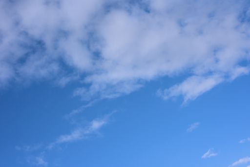 A beautiful shot of blue sky and white clouds