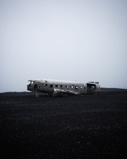 The historic Solheimasandur plane wreckage in Iceland