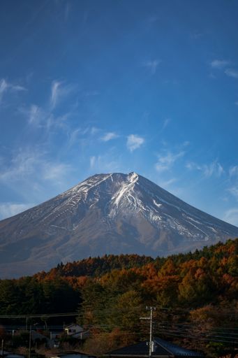 Mount Fuji during the vibrant autumn season