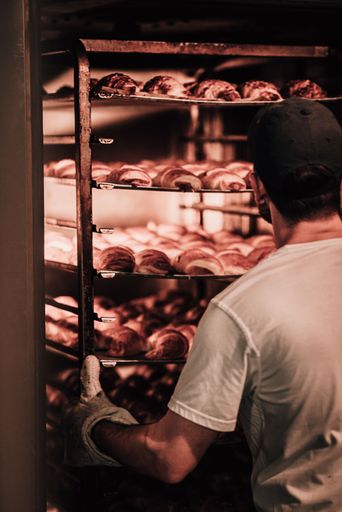 Pastry, Brezels and cookies in a bakery