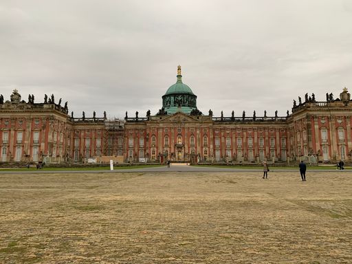 Sanssouci Park is a large park surrounding Sanssouci Palace in Potsdam, Germany, built under Frederick the Great in the mid-1700s.