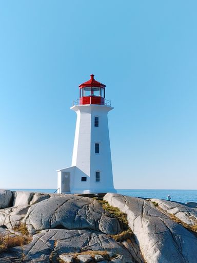 Peggy's cove lighthouse nova scotia popular tourist travel destination