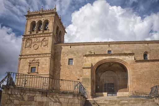 The beautiful architecture of Moron de Almazan, Soria, Castilla Leon, Spain