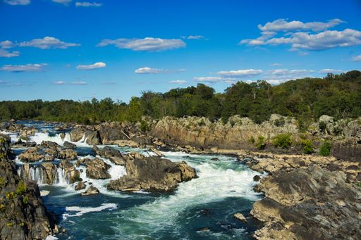 The great falls in National Park