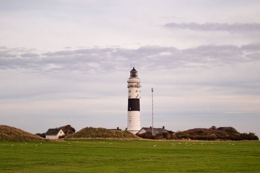 A stunning view of the Kampen lighthouse, on the island of Sylt in Germany