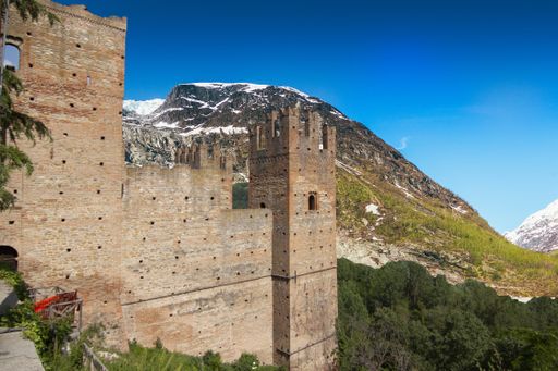 A beautiful shot of Visconti's Fortress of Castell'Arquato, Italy
