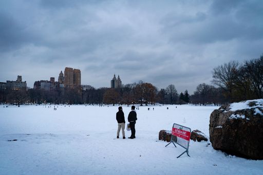 Scenes from New York City's Central Park after a snowstorm