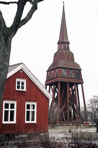 A vertical shot of Skansen open-air museum in Stockholm, Sweden