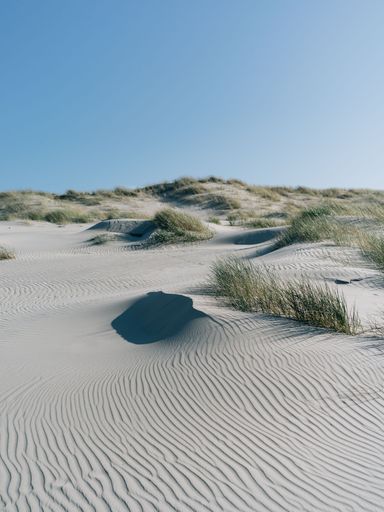 A vertical shot of a beautiful beach in Juist, Germany