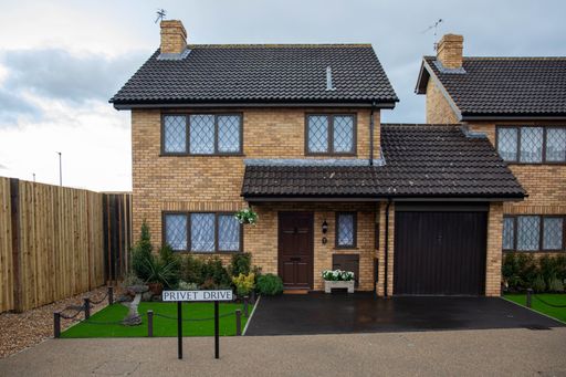 The exterior of the Harry Potter home