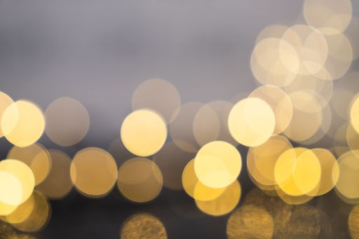 The glowing bokeh lights background