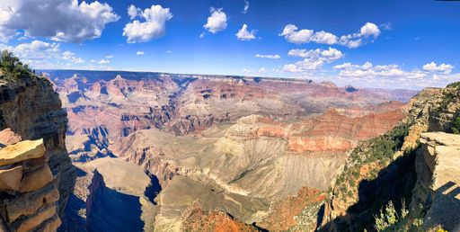 An aerial view of the Grand Canyon National Park in Arizona, US