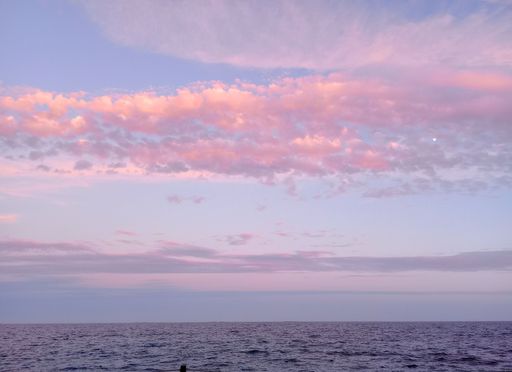 A beautiful view of the sea on a sunny summer day