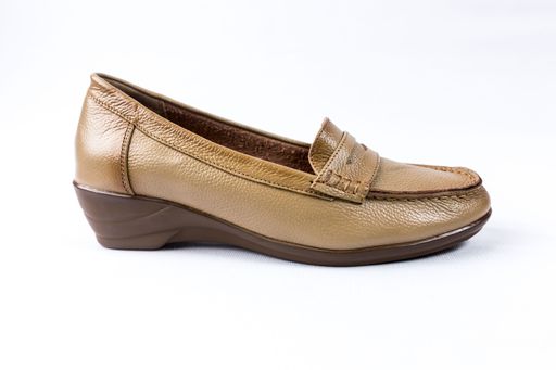 Pair of shoes on white background