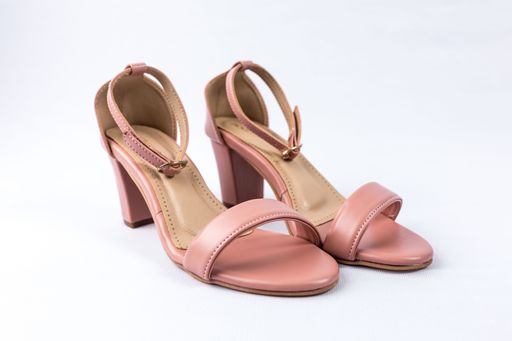 Pair of shoes on white background