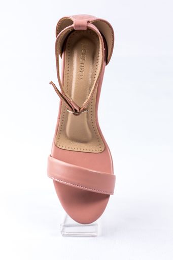 Pair of shoes on white background