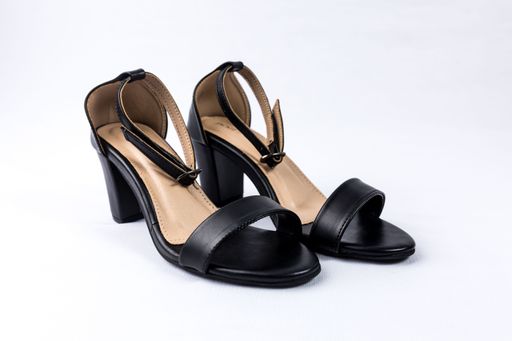 Pair of shoes on white background