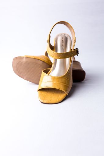 Pair of shoes on white background