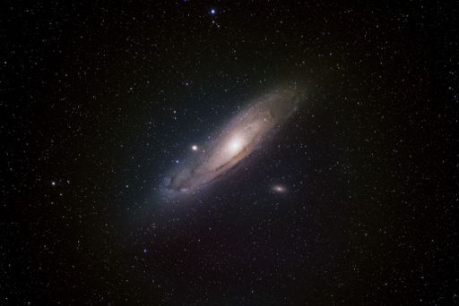 An Andromeda Galaxy (catalog numbers NGC 224 and M31) a separate galaxy beyond the Milky Way