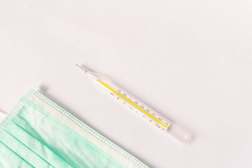 Various medical equipment, thermometer, ampoules, pipette, drugs, tablets, capsules, spray, patch, syringe, vials on a white background. Medicine,