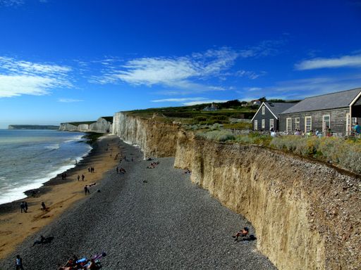 The Birling Gap and the seven sisters cliffs, Eastbourne, UK
