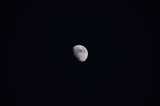 A stunning view of a full moon in a clear night sky