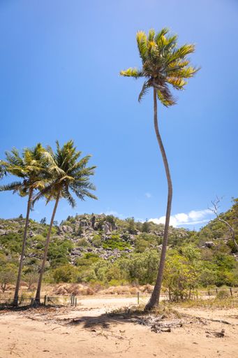 A breathtaking vertical image of the scenic Pi Bay in Townsville, Queensland, Australia