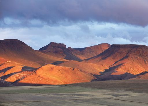 The sandy mountains in the Barkley Pass in South Africa