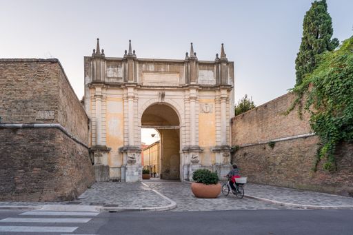 Porta Adriana built in the 11th century, is a city gate of Ravenna, on the edge of the historic center of the city.Italy.