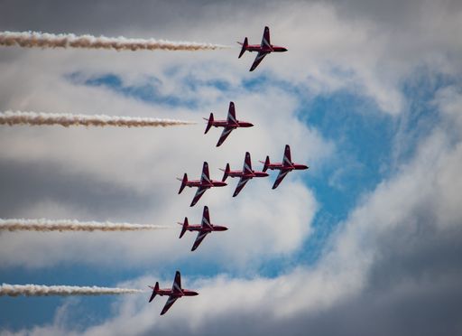 Red Arrows from Swansea Airshow 2022