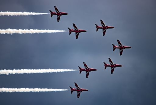 Red Arrows from Swansea Airshow 202