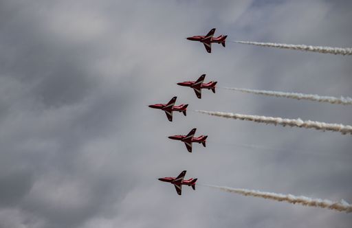Red Arrows from Swansea Airshow 202