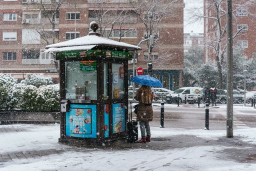 La nevada del siglo en Madrid. The snow of the century in Madrid.