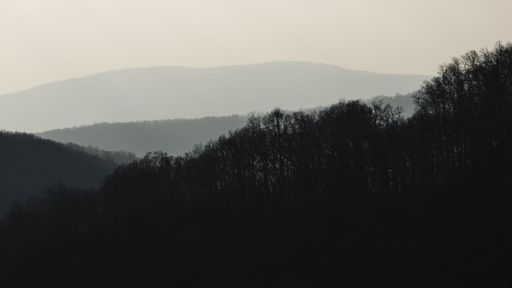 A scenic view of lush trees on beautiful mountains in Bukk national park, Hungary