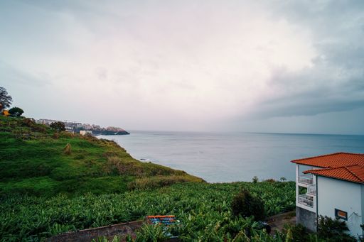 The green coastline of the Madeira Island bay - Portugal