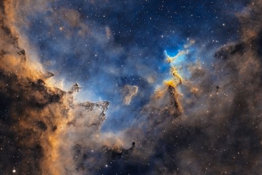 A Coma Star Cluster with a backdrop of  night sky