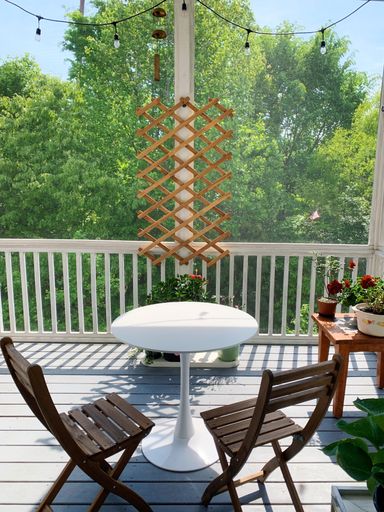The deck is furnished to become a very relaxing place for dining, reading, napping, and even working from home.