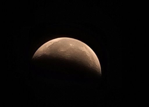 The lunar eclipse of 2022, Dallas, Texas, the United States