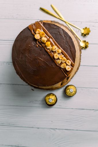 Freshly made delicious chocolate cake