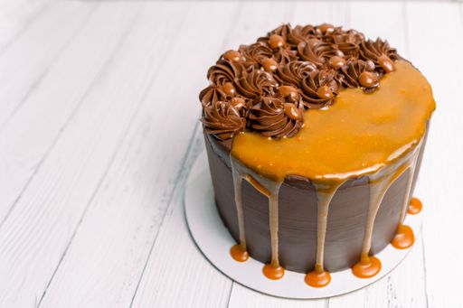 Freshly made delicious chocolate cake