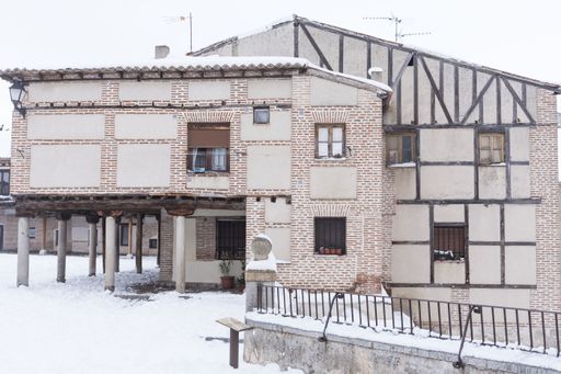 A beautiful scenery of Castle of Leon in Avila Spain Europe during the winter