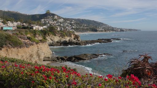 A mesmerizing view of Treasure Island Beach in Laguna Beach, California