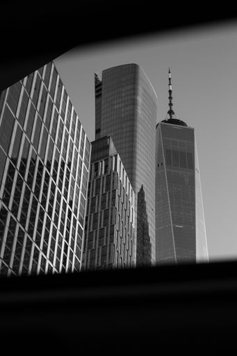 this shot was made from the car, we were passing this building, I looked up and noticed this beautiful view through sun roof.
