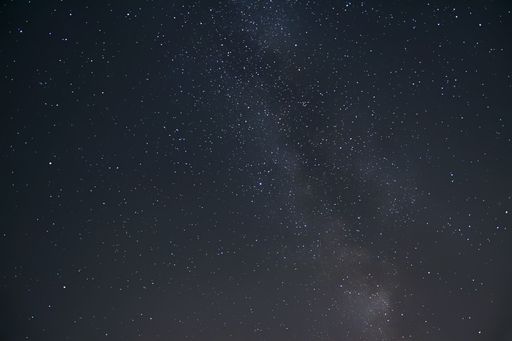 A beautiful shot of a starry night sky