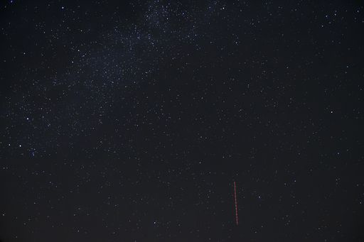 A beautiful shot of a starry night sky