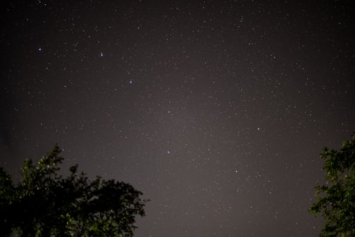 A breathtaking view of big dipper constellation on the night summer sky