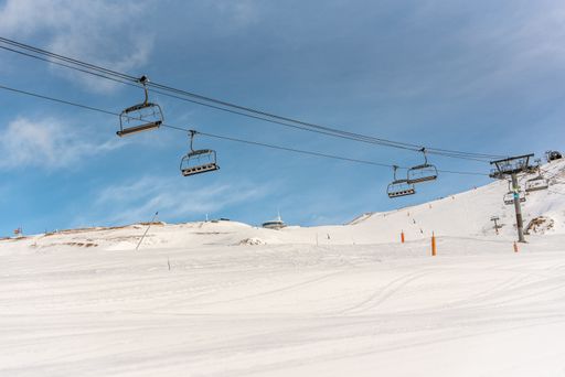 Grandvalira, Andorra: 2021 January 17: Grandvalira ski resort in Grau Roig Andorra in time of COVID19 in winter 2021.